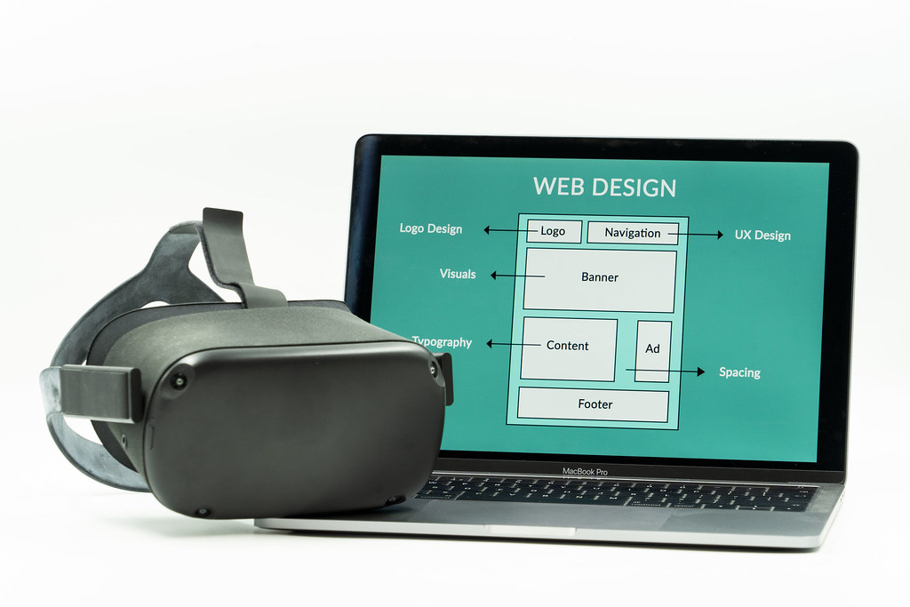 Website development tools for beginners displayed on a laptop during website design